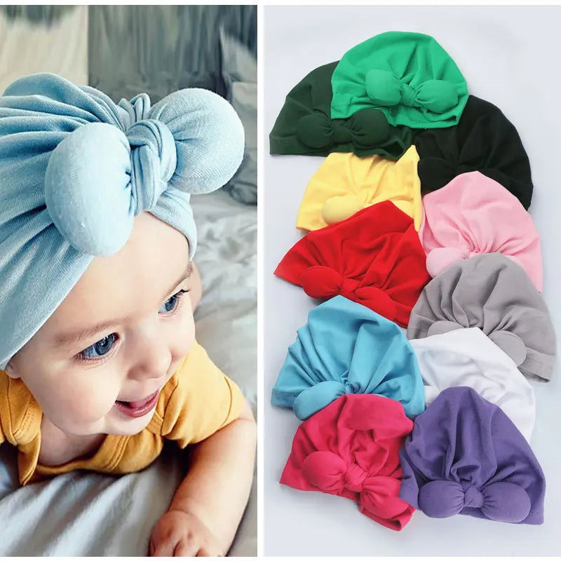 2020 New Baby Headband Hat Newborn Toddler Turban Baby Girls Head Wrap Kids Headwear Hair Accessories Children Gifts for 0-2Y