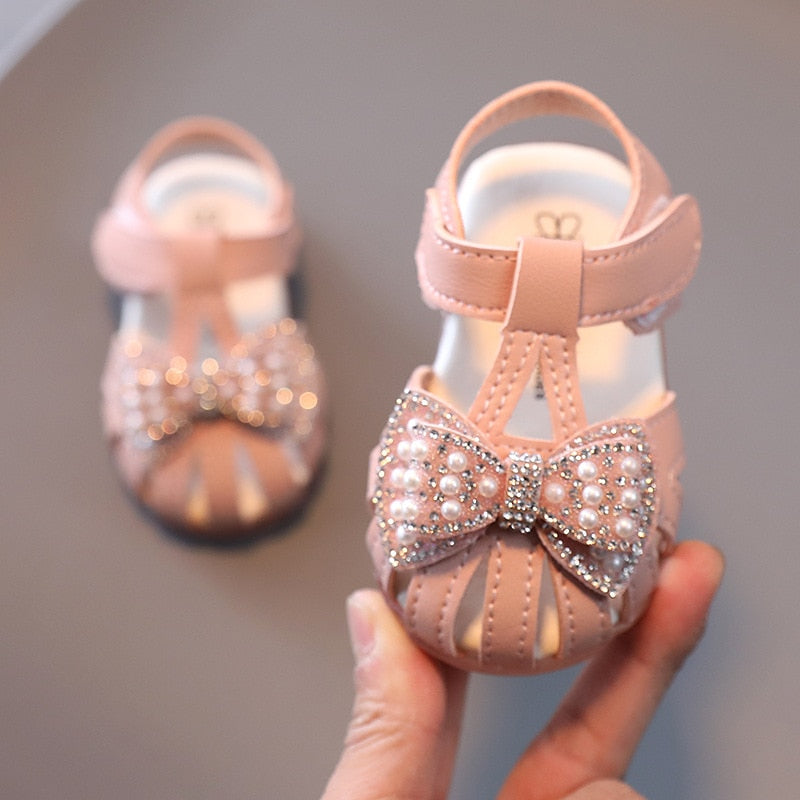 Baby sandals kids girls sandals soft bottom Infant shoes children infant girls princess shoes Bowknot Kids Girl sandals